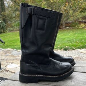 Men's Black Leather Boots